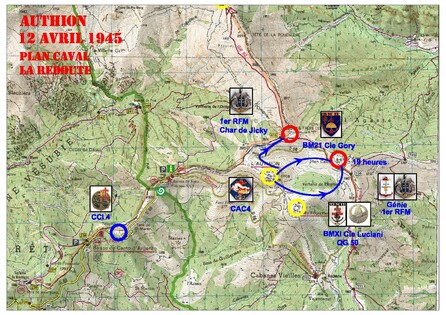 * Etape n° 47 - La chute des Forts du Massif de l'Authion - Journée du 12 Avril 1945
