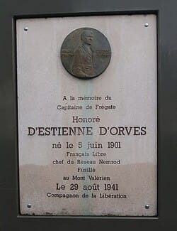 * HONORÉ ESTIENNE D'ORVES - Compagnon de la Libération à titre posthume par décret du 30 octobre 1944
