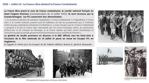 * Le général de Gaulle et la France Libre (1940-1943) - L'année 1942