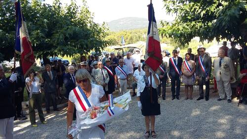* Cérémonie du 73è anniversaire du Débarquement de la 1ère DFL en Provence
