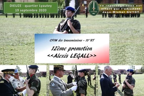 * CFIM de Transmissions 18 Régiment de Transmissions de Dieuze met Alexis Le Gall à l'honneur