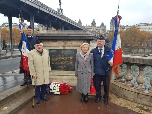 Paris - Cérémonie du souvenir le 10 novembre 2018