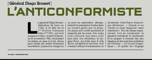 Le général Diego BROSSET,  l'anticonformiste.  Par Bernrd Edinger - TIM 259, novembre 2014.