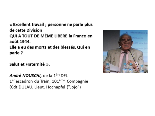 * Avant de nous quitter... un partage de satisfaction(s) avec les contributeurs du projet