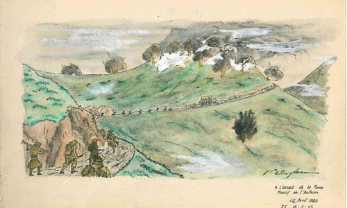 * Etape n° 47 - La chute des Forts du Massif de l'Authion - Journée du 12 Avril 1945