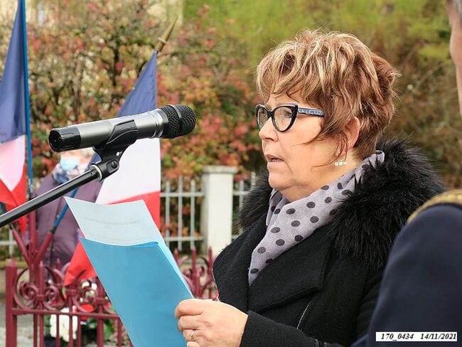 * Cérémonie du 77ème anniversaire de la Libération, le 14 nov. 2021, à la stèle du 