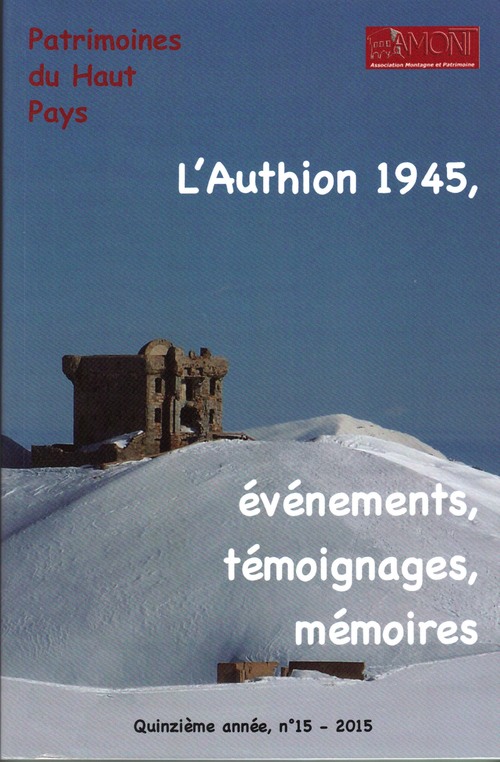 * Un beau livre pour bien commencer 2016 : L'AUTHION 1945...