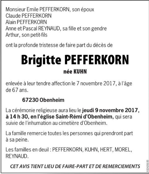 * La Fondation BM 24-Obenheim et ses amis sont en deuil