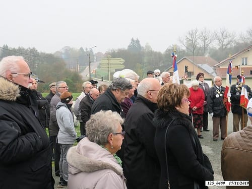 * cérémonie du 75ème anniversaire de la Libération, à la Stèle du 4ème Choc de Cluny, à Frahier-Les-Barres.