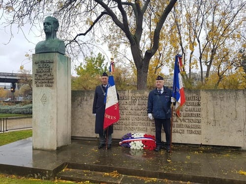 Paris - Cérémonie du souvenir le 10 novembre 2018