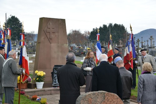 * A Giromagny le 20 novembre, l'hommage de la délégation de l'Amicale de la D.F.L. au cimetière