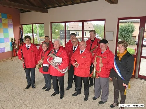 * Champagney-Éboulet, 75ème anniversaire de la Libération  Cérémonie au monument du 