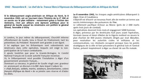 * Le général de Gaulle et la France Libre (1940-1943) - L'année 1942