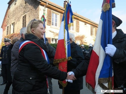 * 74ème anniversaire de la Libération. Cérémonie au Monument aux Morts de Plancher-Bas.