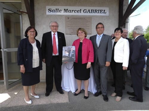 * Hommage à Marcel Gabriel, La salle polyvalente de Tassenières porte dorénavant son nom