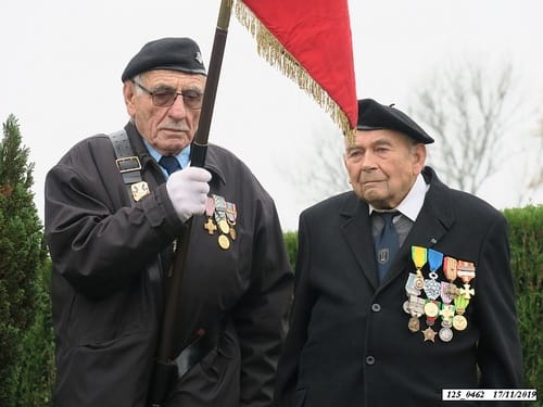 * cérémonie du 75ème anniversaire de la Libération, à la Stèle du 4ème Choc de Cluny, à Frahier-Les-Barres.
