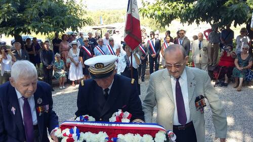 * Cérémonie du 73è anniversaire du Débarquement de la 1ère DFL en Provence
