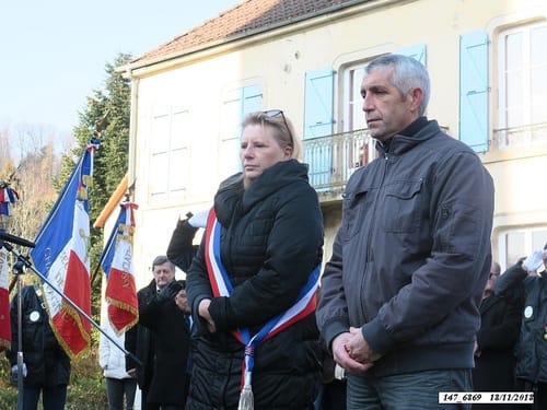 * 74ème anniversaire de la Libération. Cérémonie au Monument aux Morts de Plancher-Bas.