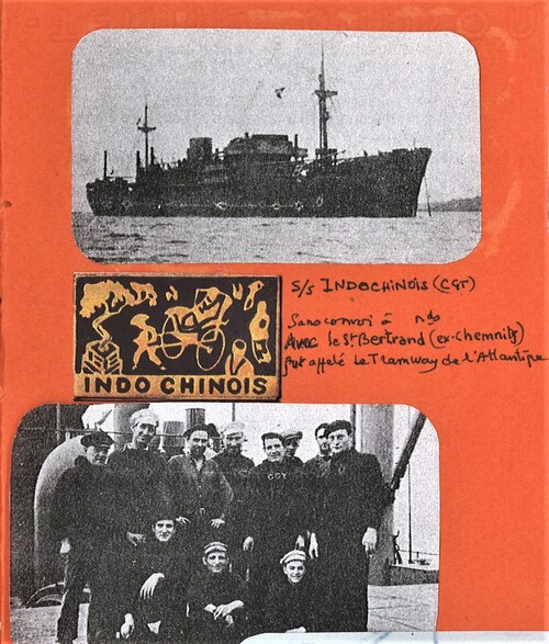 * Trésors d'archives des FNFL : l'officier mécanicien Auguste CATHERINE à bord du Capo Olmo et de l'Indochinois