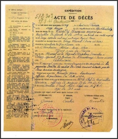 Ancien de la 1ere DFL -Ancien d'Obenheim un nom un visage Roger Legrand
