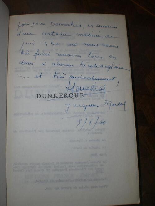 * OPERATION DYNAMO, DUNKERQUE, 3 JUIN 1940 - La tragédie du Dragueur Emile DESCHAMPS - Témoignage de l’EV Jean DEMARTRES (1914-2008)