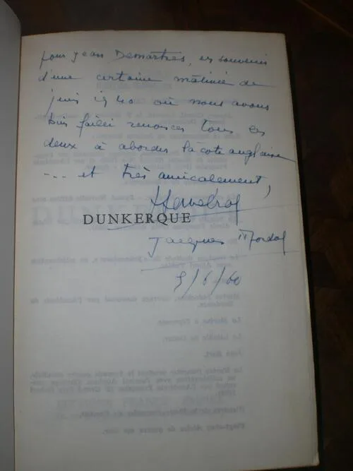 * OPERATION DYNAMO, DUNKERQUE, 3 JUIN 1940 - La tragédie du Dragueur Emile DESCHAMPS - Témoignage de l’EV Jean DEMARTRES (1914-2008)