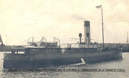* OPERATION DYNAMO, DUNKERQUE, 3 JUIN 1940 - La tragédie du Dragueur Emile DESCHAMPS - Témoignage de l’EV Jean DEMARTRES (1914-2008)