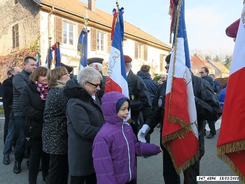 * 74ème anniversaire de la Libération. Cérémonie au Monument aux Morts de Plancher-Bas.