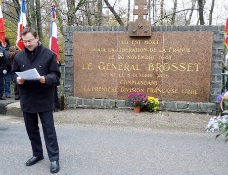 * Etape n° 25 - Hommage au Général Brosset, disparu le 20 novembre 1944