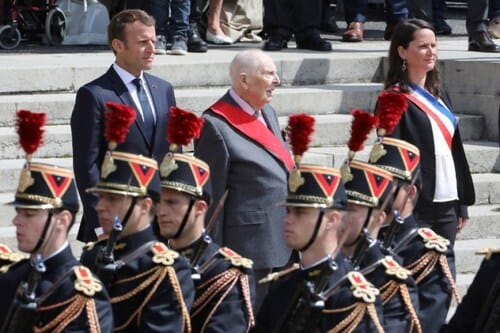 * Cérémonie de commémoration du 78e anniversaire de l’appel du 18 juin 1940 et remise de décoration au Mont Valérien 