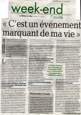 6 Juin - Les échos du D-Day vus de la D.F.L Sud...