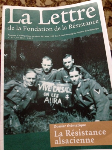 * La Fondation de la Résistance et l'AERIA expose sont travail sur les Alsaciens dans la Résistance