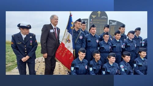 Samedi 25 juin 2022 : Le Tréport (76) a inauguré la stèle aux aviateurs FAFL demeurés sans sépulture