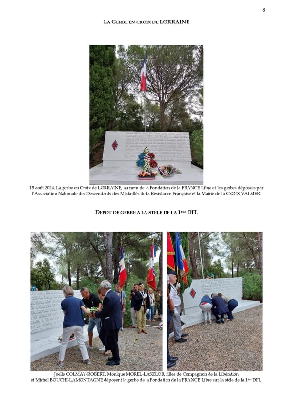 * 80ème ANNIVERSAIRE DEBARQUEMENT CROIX VALMER