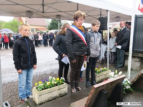 * Champagney-Éboulet, 75ème anniversaire de la Libération - Cérémonie au monument du 