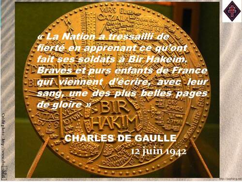 * 11 Juin 2015 : 73e anniversaire de la Sortie de vive fortce de Bir Hakeim