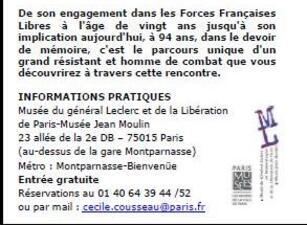 10 Juin 2014 - A la rencontre de Fred Moore au Musée du général Leclerc à Paris