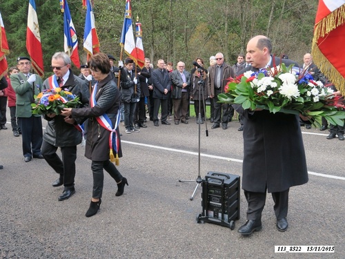 *  cérémonie du 71ème anniversaire de la Libération de Champagney.
