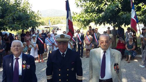 * Cérémonie du 73è anniversaire du Débarquement de la 1ère DFL en Provence