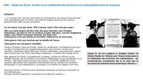 * Ephemeride : Le général de Gaulle et la France Libre - L'Année 1940