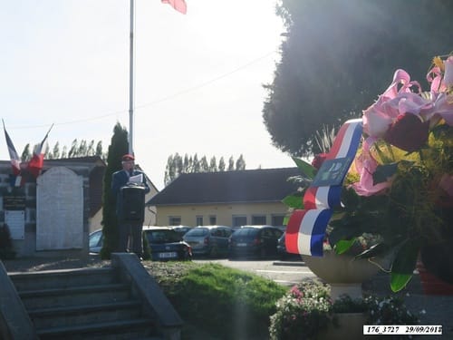 * 74 ème anniversaire de la libération de Ronchamps-Cérémonie du souvenir, le samedi 29 septembre 2018