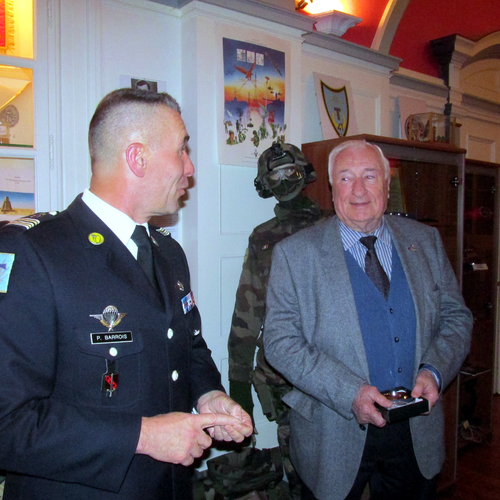* Jean Gilbert ancien du 1er RA parrain de la promotion 2015/2016 du CFIM de DIEUZE