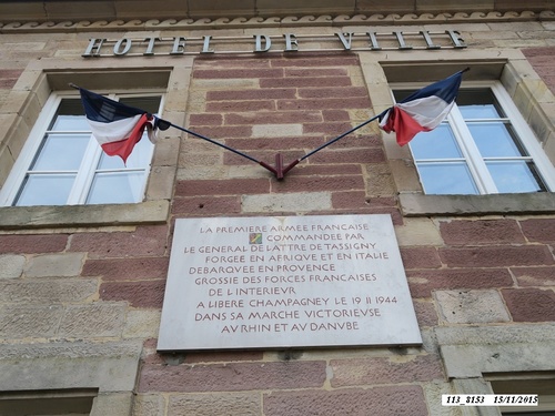 *  cérémonie du 71ème anniversaire de la Libération de Champagney.