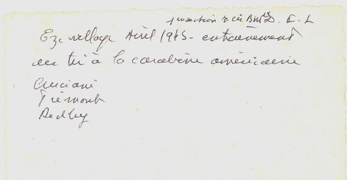 * Eze-Village. Avril 1945 - Précieuses photos de l'adjudant Cruciani