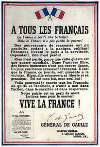 * Cérémonie commémorative du 77ème anniversaire de l'Appel du 18 JUIN 1940 du général de GAULLE