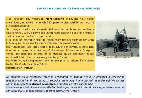 80e Anniversaire de la Campagne d'Erythrée (février-avril1941) - dernier épisode 7 : Et Massoua fut libéré !