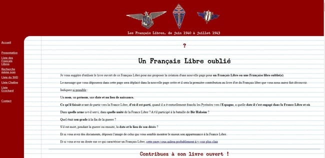 * Les Français Libres (oubliés) de juin 1940 à juillet 1943