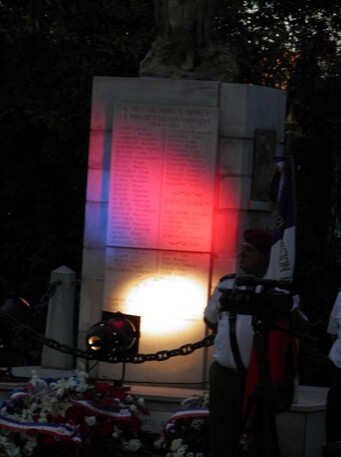 22 Août - Cérémonie au PRADET à la stèle Diego Brosset et aux monuments de la 1ère DFL