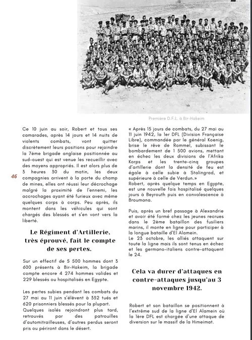 * Histoire de Robert DIQUELOU (BFM, 1er RFM)