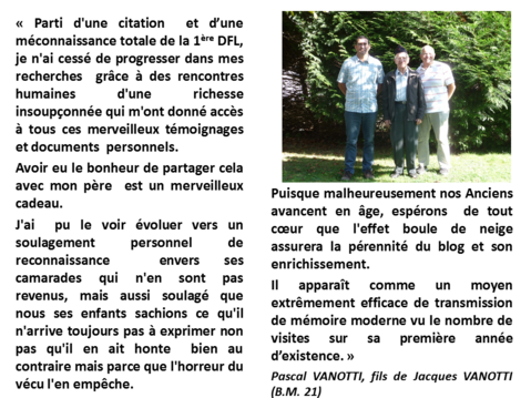 * Avant de nous quitter... un partage de satisfaction(s) avec les contributeurs du projet